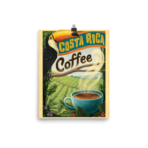 Poster Costa Rica Coffee