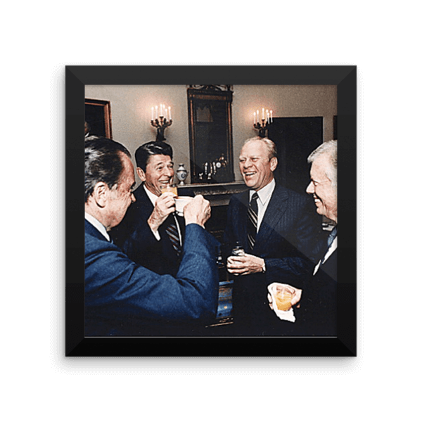 Framed Coffee Poster Presidents