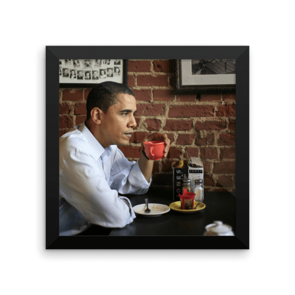 Framed Coffee Poster Obama