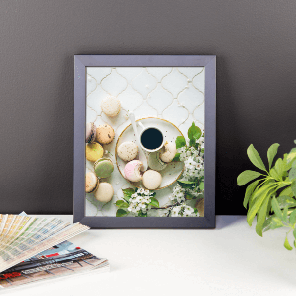 Framed Coffee Poster – Cookies & Coffee