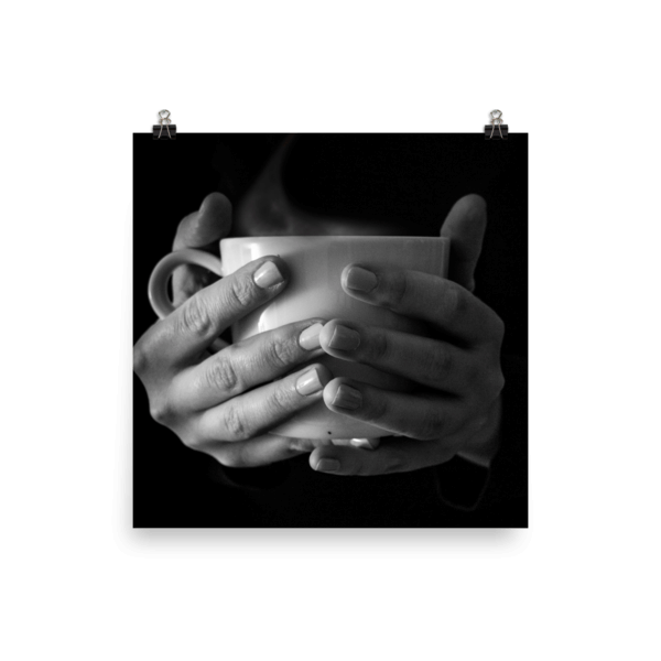 Coffee Poster – Holding Cup