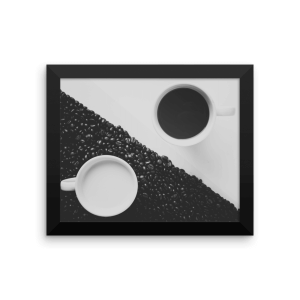 Black and White Coffee Poster